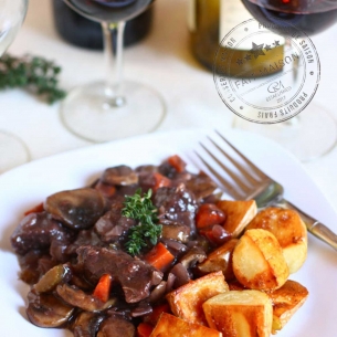 Traditional cookery Beef bourguignon